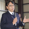 中央翼について説明する、スバルの航空宇宙カンパニーヴァイスプレジデント 若井 洋氏