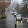 単なる場内移動でも足が止まる。大雨にもかかわらず新旧フランス車が車山高原に大集合！第31回フレンチブルーミーティング開催!!