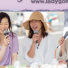 左からまるも亜希子さん、松崎祐子さん、鈴木珠美さん（筑波サーキット・カーフェスティバル2019）