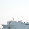 米海軍病院船コンフォート（3月28日、ノーフォーク）