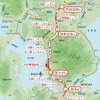 西九州新幹線の路線概要。最急こう配は30パーミルで、軌道の最小曲線半径は4000m。設計最高速度は260km/h。