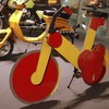 折り畳み自転車のための研究。2019年、トリノ自動車博物館企画展で