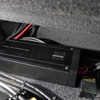 サブウーファーをドライブしているのはカロッツェリアのPRS-D800。フロア下への設置にもぴったりなコンパクトボディだ。