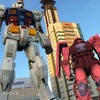 東静岡の実物大ガンダムに赤いシャア専用ザクがARで登場