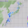 連休中は大荒れの天気の予報、今夜から関東平野部も雪の可能性 気象庁サイトの10日17時20分現在の降雨量。関東にも一部雲がかかってきている