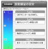 放射線量の画面 放射線量の画面