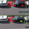 自動駐車運転支援として後輪操舵の4WSを組み合わせ、狭い駐車スペースでの効果を発揮
