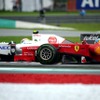ペレス（写真左、ザウバー）vsアロンソ（フェラーリ。3月25日、F1マレーシアGP決勝）