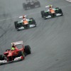 マッサ（写真先頭、フェラーリ。3月25日、F1マレーシアGP）