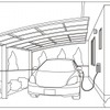 パナソニック EV・PHEV充電用カバー付屋外コンセント（使用イメージ）