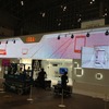 CEATEC 12ブース設営の様子（10月1日撮影）