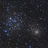 散開星団M35とNGC 2158