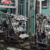 新型ノートのエンジンを生産する愛知機械