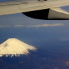 東京発徳島行きJEX1433便から見た富士山（2013年4月）