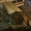 スペイン高速列車事故の現場。保安システムの不備が焦点となっている