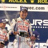 昨年のWEC富士戦の表彰式。中嶋一貴はトヨタの優勝に大きく貢献した。写真：TOYOTA