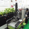 宇都宮大学のユニークな自走式イチゴ収穫ロボット。トチオトメのような高級イチゴを傷つけないで摘み取れる（写真1）