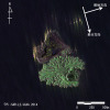 Pi-SAR-L2により観測された西之島付近の画像（東側から観測）
