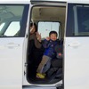 高い全高を活かして120cmくらいまでの子どもであれば車内での着替えもラクラクだ。