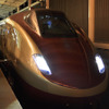 フリーゲージトレインの新試験車両が4月20日、初の走行試験を行った。写真は熊本駅14番線に入線したフリーゲージトレイン