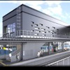 北陸新幹線の上越妙高駅に隣接して設けられる脇野田駅の新駅舎イメージ。10月19日から使用を開始する。