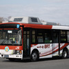 気仙沼線BRTに投入された電気バス「e-BRT」。不具合で運転を見合わせていたが7月16日から運転を再開した。