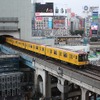 渋谷ヒカリエから見たJR渋谷駅の東側。旧ビル（東急百貨店東横線東館）の解体工事が進められている。