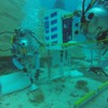 @NASA_NEEMOが伝えた訓練の様子。星出彰彦さん、ジャネット・エプスさんの二人は、海底でドリルとサンプル採取ツールの展開に成功した。