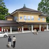 高野山駅の駅舎改修後のイメージ。耐震補強のほか開業時の意匠を可能な限り復元する。
