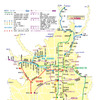 「京都フリーパス」で利用できる公共交通の範囲。京都市内の鉄道やバスが1日に限り自由に乗り降りできる。