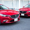 マツダ アテンザ 改良新型(左)現行(右)