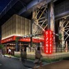 五反田駅高架下にオープンするラーメン店のイメージ。トレッスル橋をシンボルとして活用する。