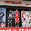 Honda モトクロスライダーによるトークショー。