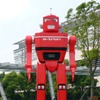 Audiのe-tronをコンセプトにしたロボット型展示？