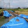 東武宇都宮線の全区間再開は未定。写真は橋りょうが流出した安塚～西川田間。