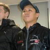 初日午後のトップタイムをマークした関口雄飛（左は2015年全日本F3王者のN.キャシディ＝KONDOレーシングでテスト参加中）。