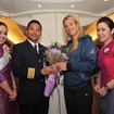 タイ国際航空、全豪オープン女子チャンピオンを歓迎…バンコク経由でドイツへ