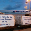 大韓航空、フィジーのサイクロン被災地に救援物資を輸送
