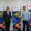 SICのCEOであるダト・ラズラン・ラザリ氏（右）とマレーシア政府観光局東京支局長のノール・アズラン氏（左）