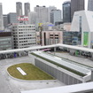 4階のバスターミナル部分を上から望む「バスタ新宿」
