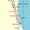 運休中の常磐線相馬～浜吉田間。途中駅のうち駒ヶ嶺駅を除く3駅が内陸側に移設される。