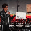H-D新宿にておこなわれた『サンズ・オブ・アナーキー』DVD発売記念イベントに登場した俳優の哀川翔さん。