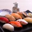 ファーストクラス / 軽食：お寿司