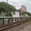 留萌を出て最初の駅は瀬越（せごし）。日本海を望む風向明媚な駅だ。