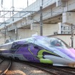 山陽新幹線「500 TYPE EVA」。運行期間を1年近く延長することが決まった。