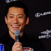 レットブル・エアレース千葉2017（Red Bull Air Race Chiba 2017）の開催概要発表会後のトークショーに出席した室屋義秀選手。