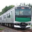 蓄電池電車のEV-E301系「ACCUM」。3月のダイヤ改正で烏山線の列車は全て「ACCUM」に統一される。
