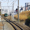 昭和30年代試験塗装カラーの8568編成（2月16日、亀戸駅）