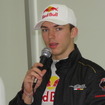 2016年GP2王者のP.ガスリーは今季、スーパーフォーミュラに参戦する（写真はスーパーフォーミュラ鈴鹿合同テストでの会見時）。
