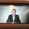 機内ではスバルの吉永社長によるビデオメッセージも流された
